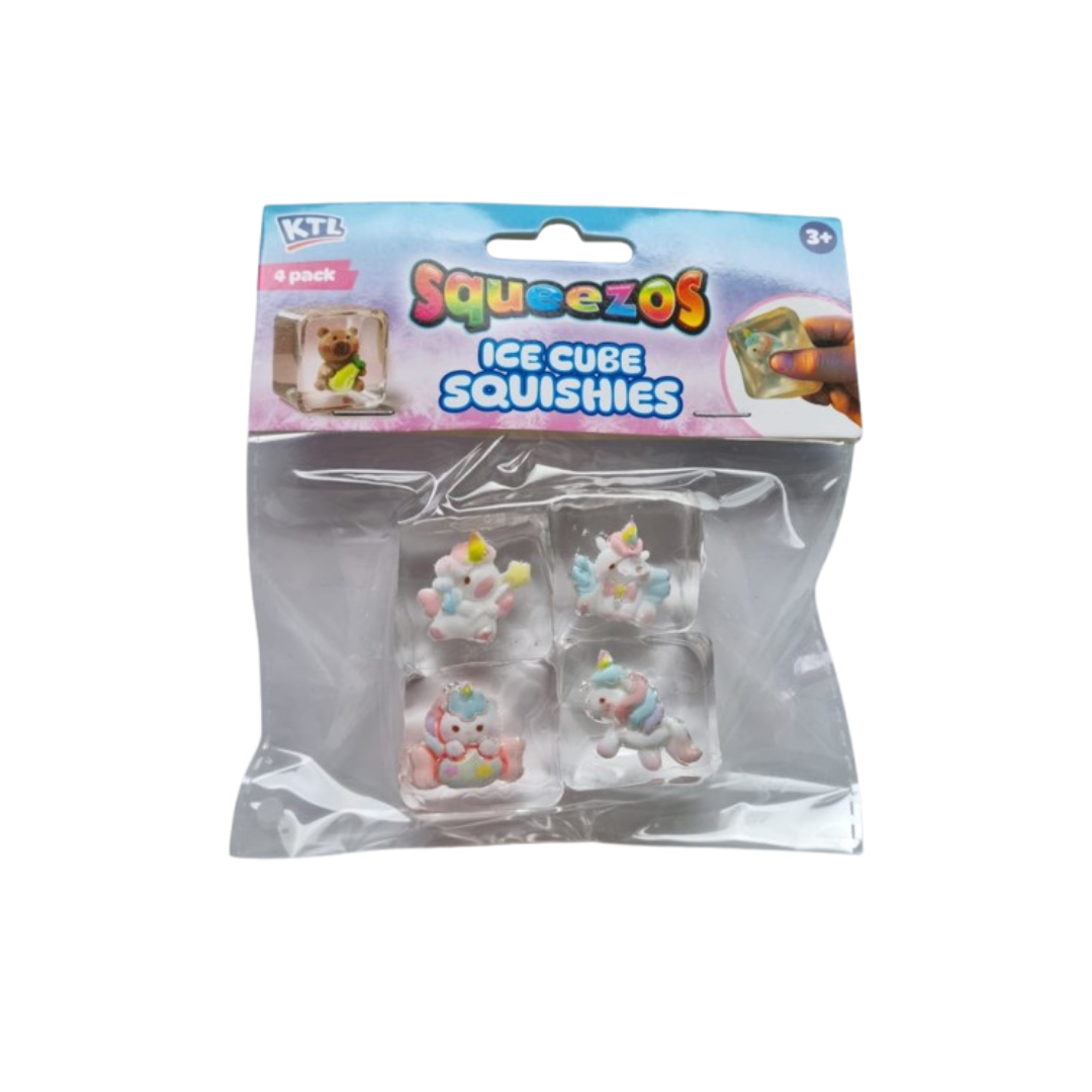 Squeezos Ice Cube Squishies Unicorn Collection