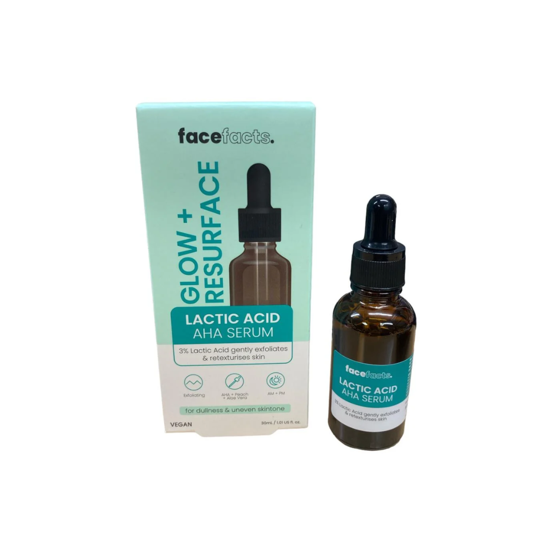 Face Facts Glow + Resurface Lactic Acid AHA Serum