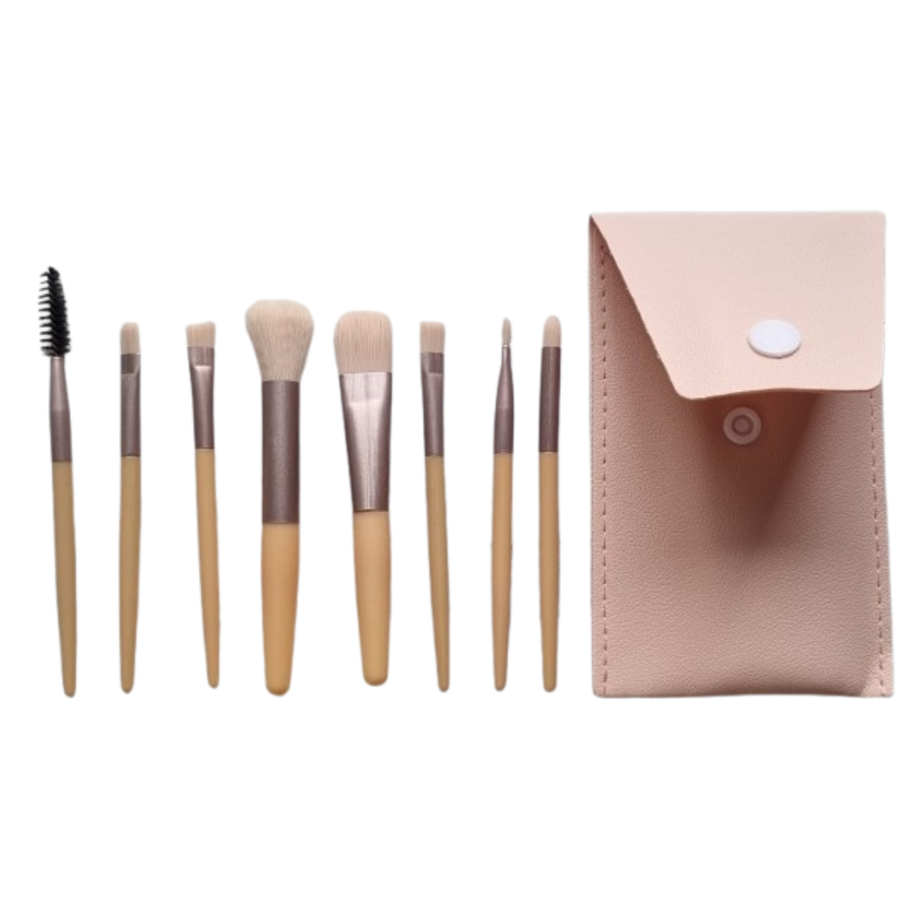 7 Piece Travel Makeup Brush Set