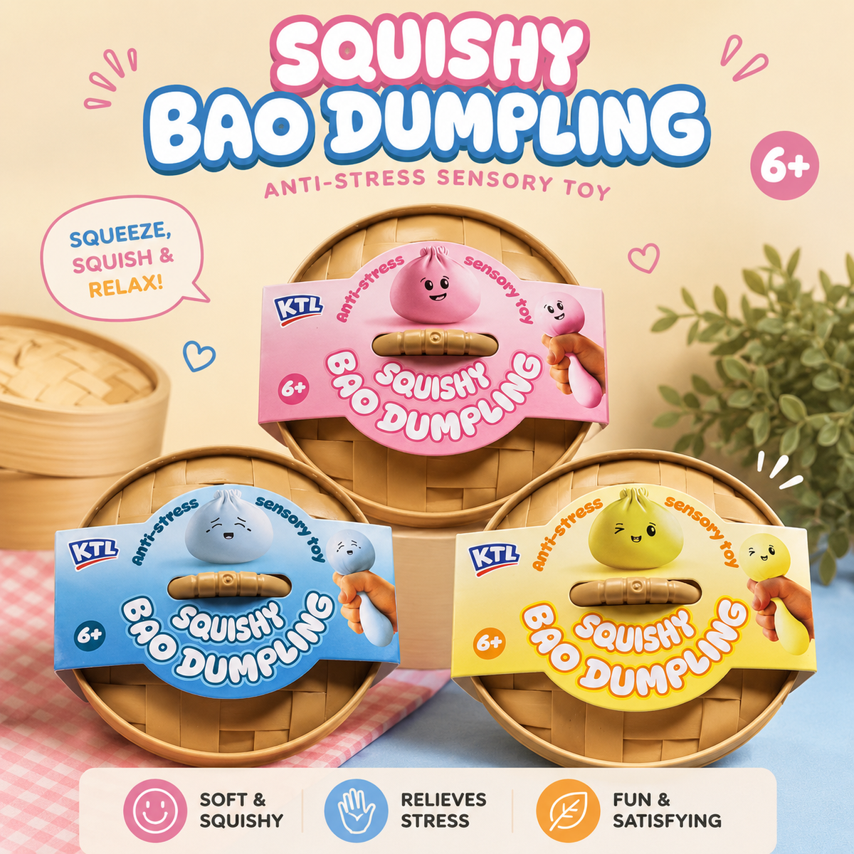 Bao Buds Squishy Bao Bun