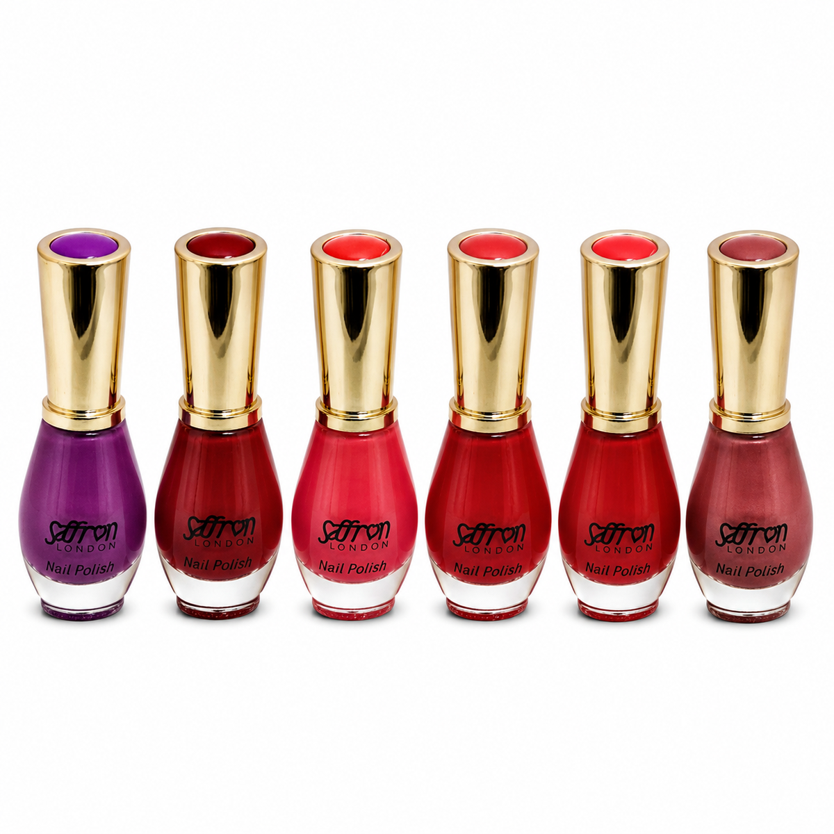 Saffron London Nail Polish Vivid Reds