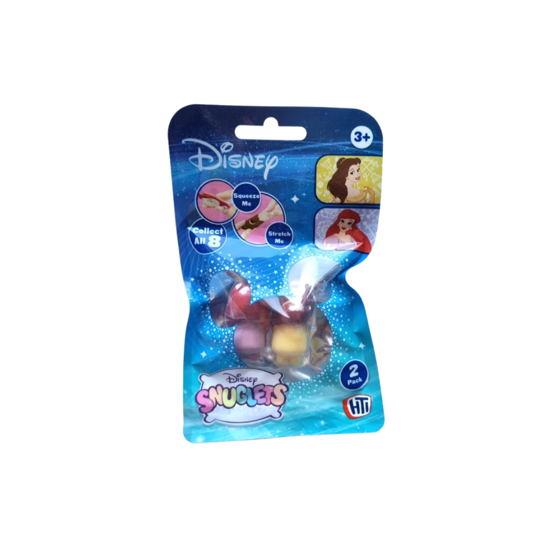 Disney Snuglets Squishy Figures Ariel & Belle